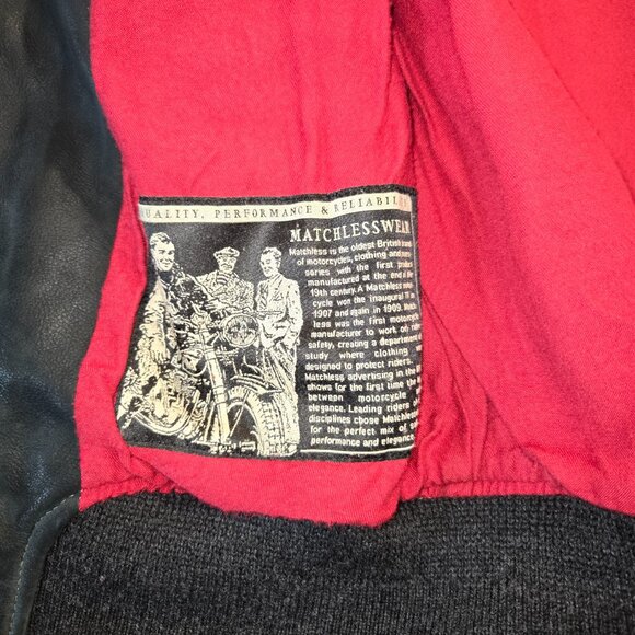 MATCHLESS CIRCULAR ROAD 115TH CELEBRATION LEATHER BOMBER JACKET - Picture 13 of 16